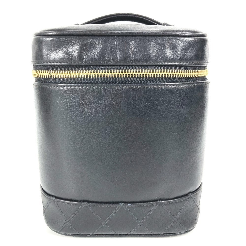 CHANEL Black Leather Logo Pouch - Picture 1 of 16